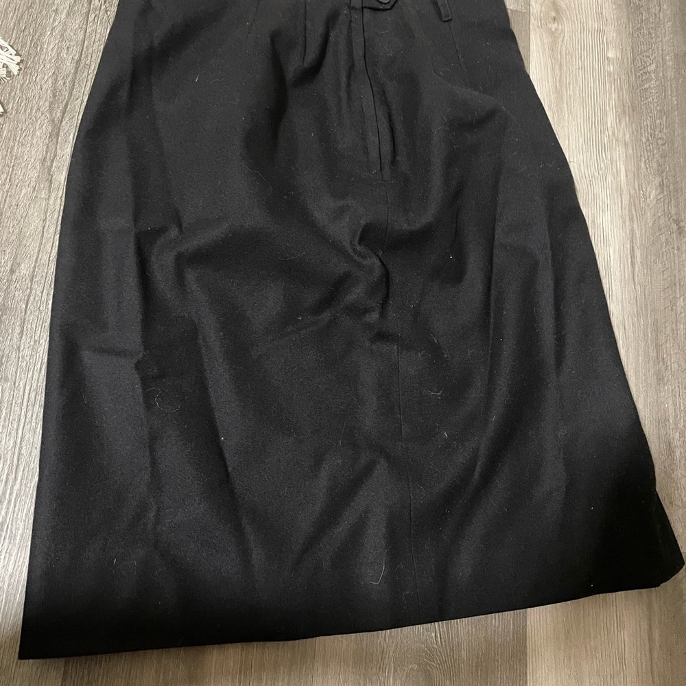 Pendleton Black Wool Skirt